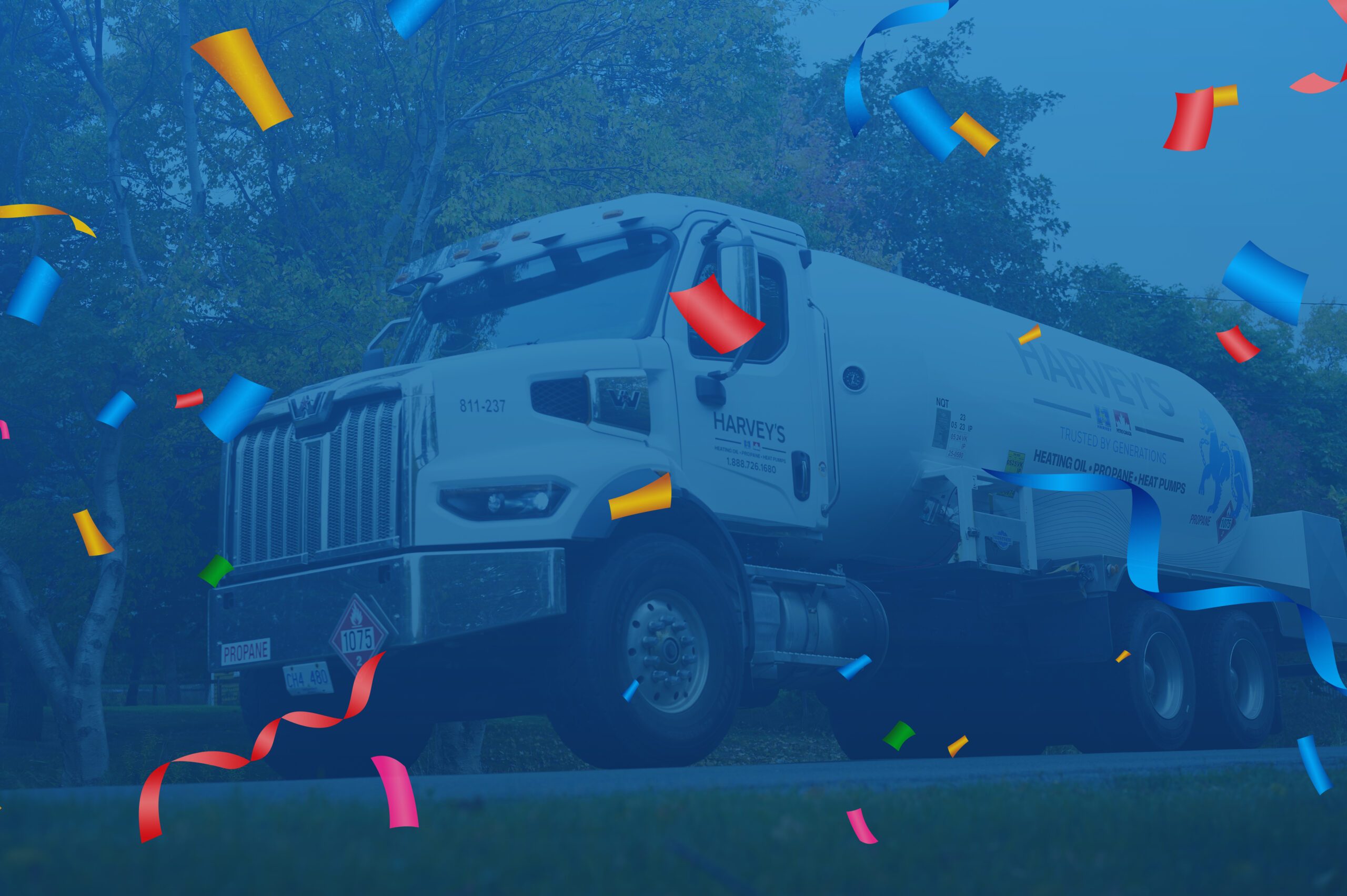 Harvey's propane truck