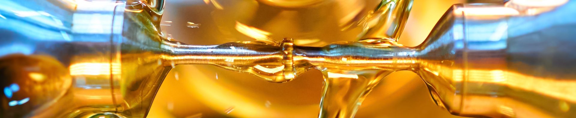 Closeup of gears and lubrication.